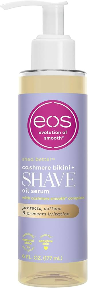 eos Cashmere Skin Collection Shave Oil- Vanilla Cashmere Scented, Entire Bikini Area-Approved, 6 ... | Amazon (US)