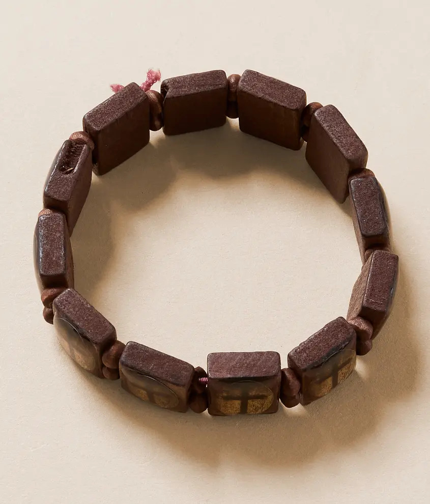 Cross Bead Bracelet | Buckle