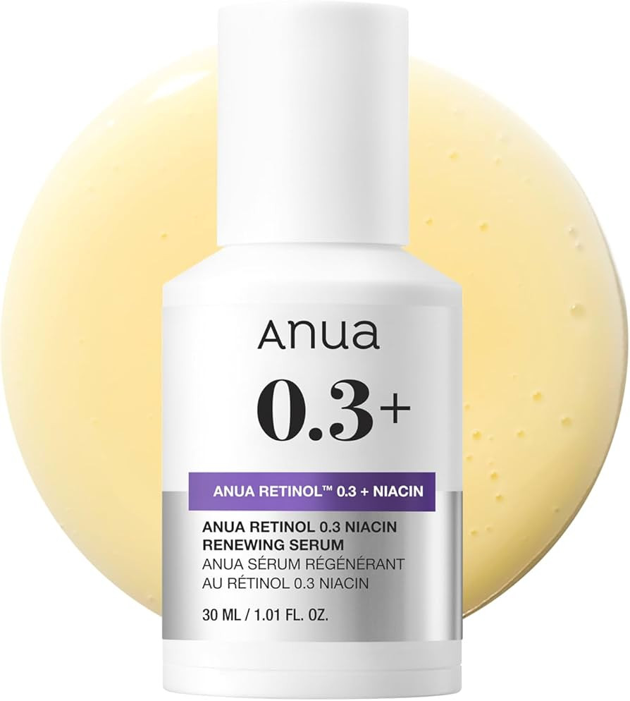 Anua Retinol Serum for Anti-Aging, Textured skin | 0.3% Retinol, 5% Niacinamide, 20+Soothing Ingr... | Amazon (US)