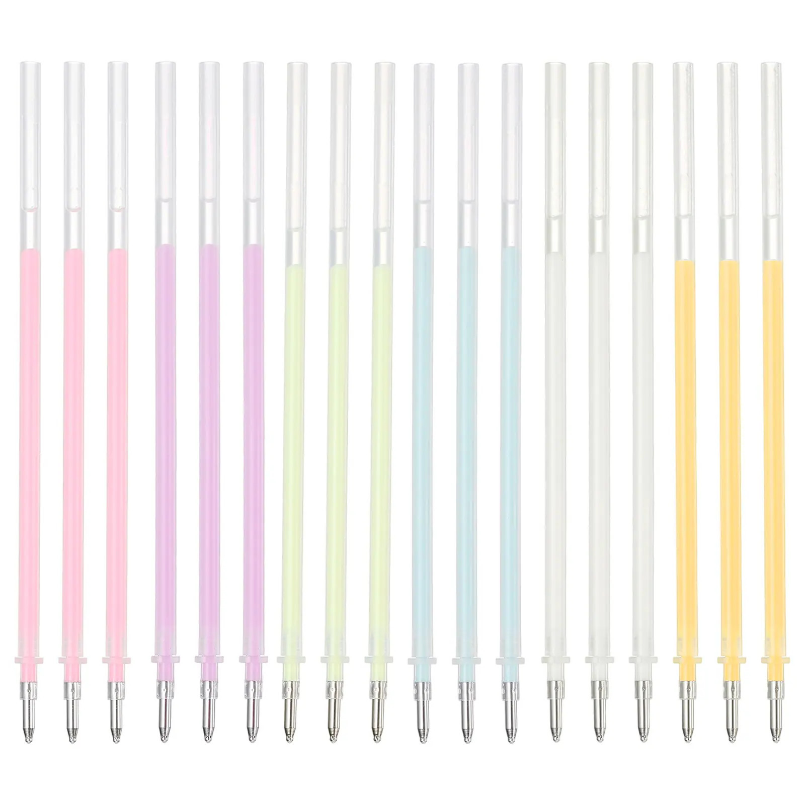 PATIKIL Quick Dry Glue Pen Refill WhitePurplePinkGreenBlueOrange Ballpoint Roller Glue Fine Tip Pens Scrapbook Supplies for Crafting Scrapbook 18pcs | Lowe's