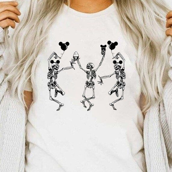 Disney Skeleton Shirt Skeleton Mickey Shirt Disney Halloween | Etsy | Etsy (US)
