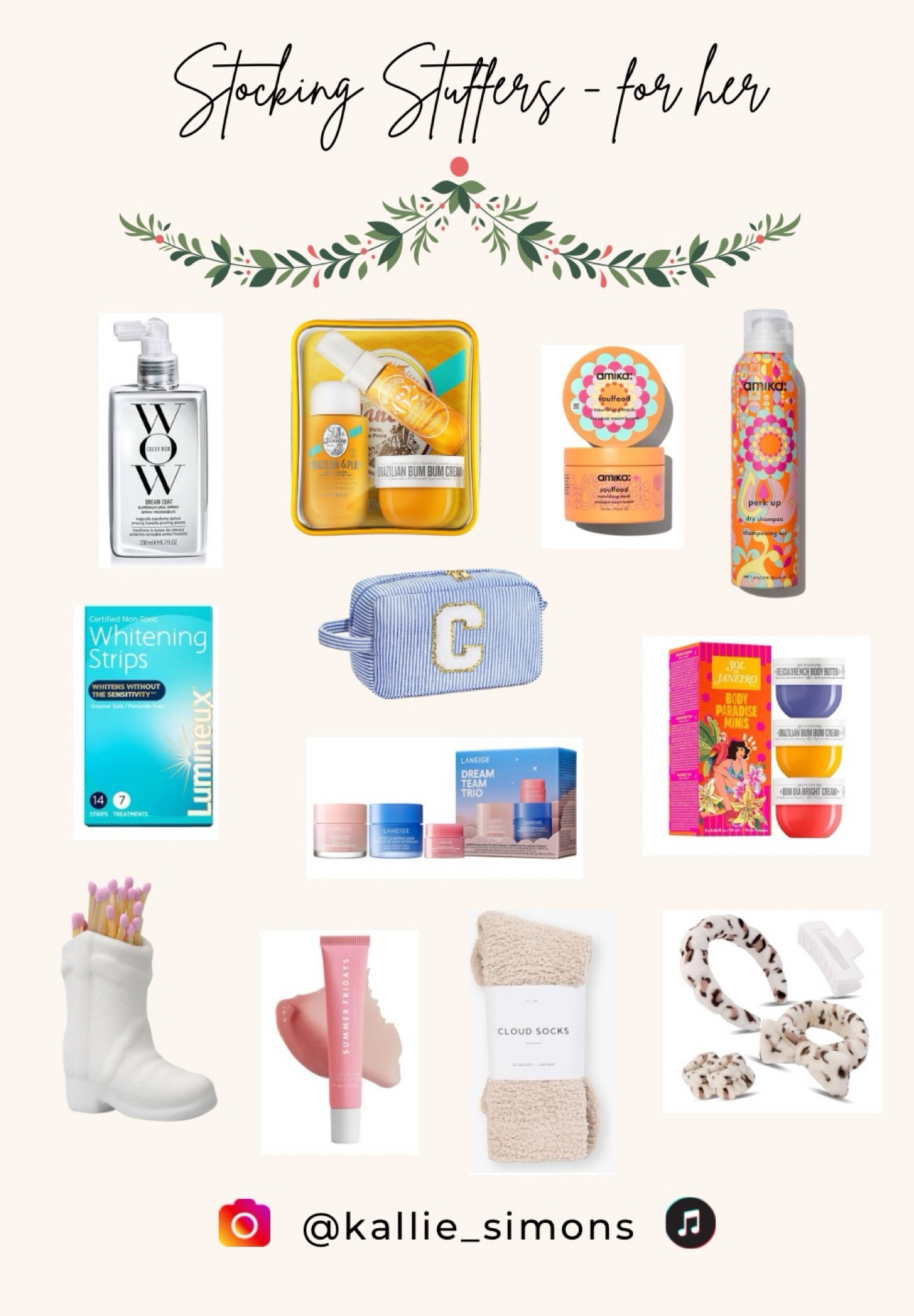 Stocking stuffers for her
Amazon stocking stuffers 
Gifts for her 

#LTKBeauty #LTKGiftGuide #LTKHoliday