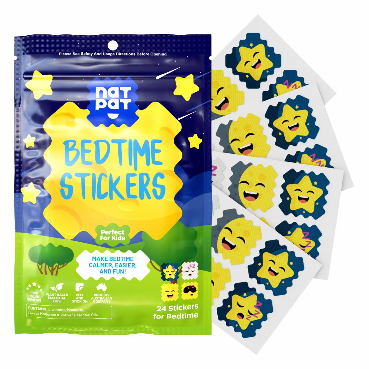 NATPAT Aromatherapy Bedtime Stickers - 24ct | Target
