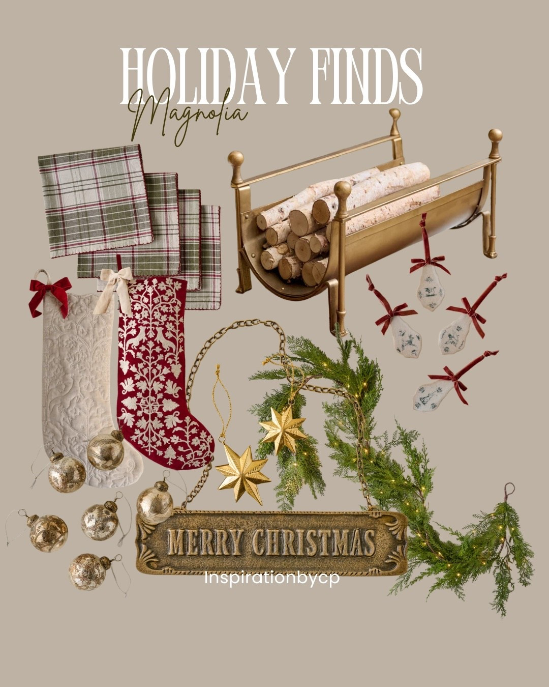 MAGNOLIA HOME-NEW HOLIDAY DECOR
#christmasdecor #magnolia #christmasstockings #christmasornaments #nostalgicchristmas #christmas2025 #cedargarland #plaid 

#LTKHome #LTKSeasonal #LTKSaleAlert