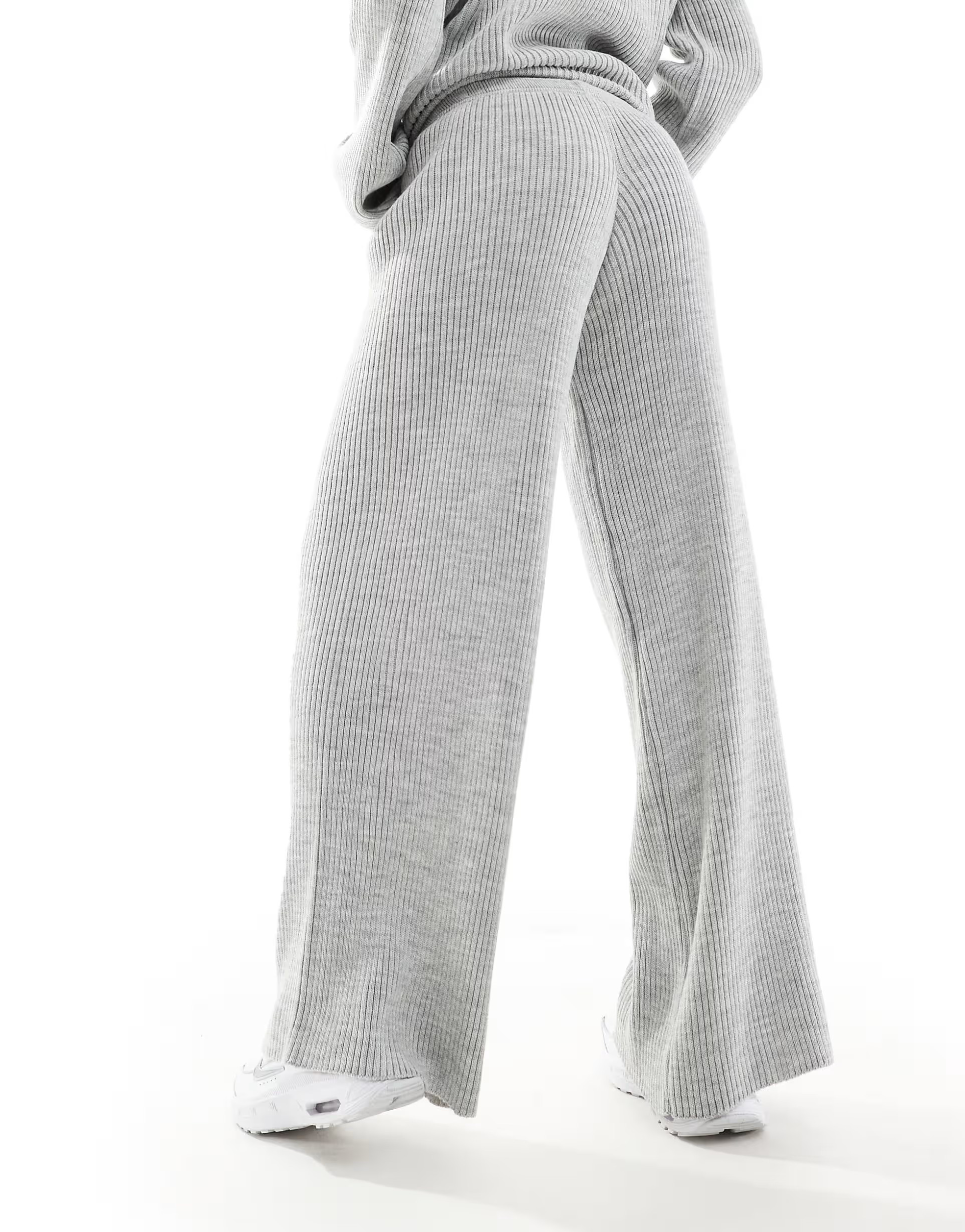 Kaiia knit wide leg pants in gray - part of a set | ASOS (Global)
