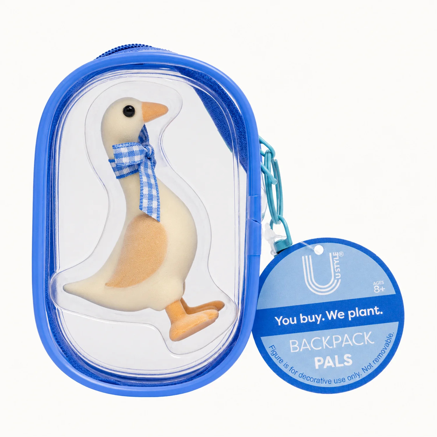 U Style Flocked Figure Trinket Pouch Keychain, Goose, Blue Case | Walmart (US)