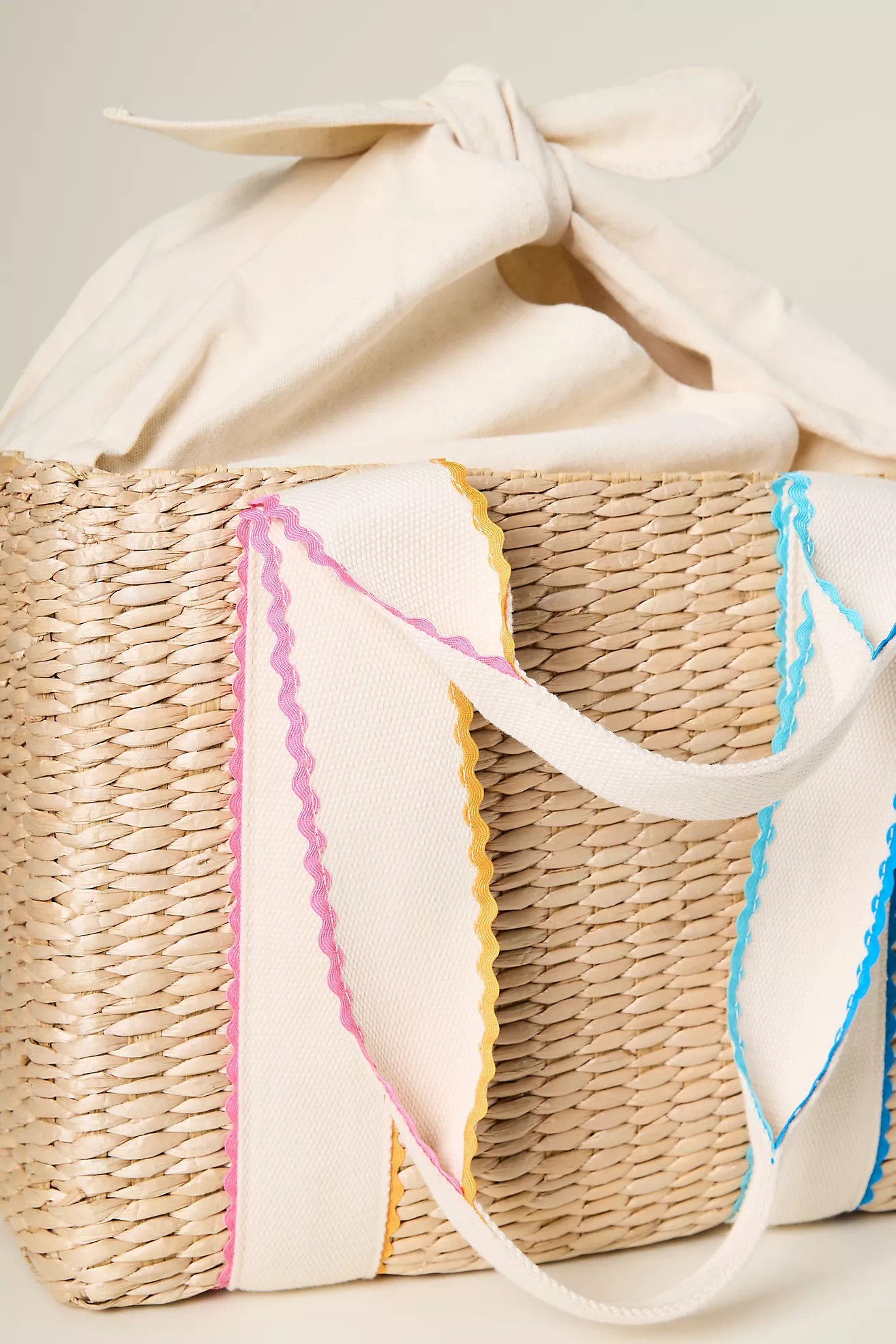 Parisian Woven Picnic Basket | Anthropologie (US)