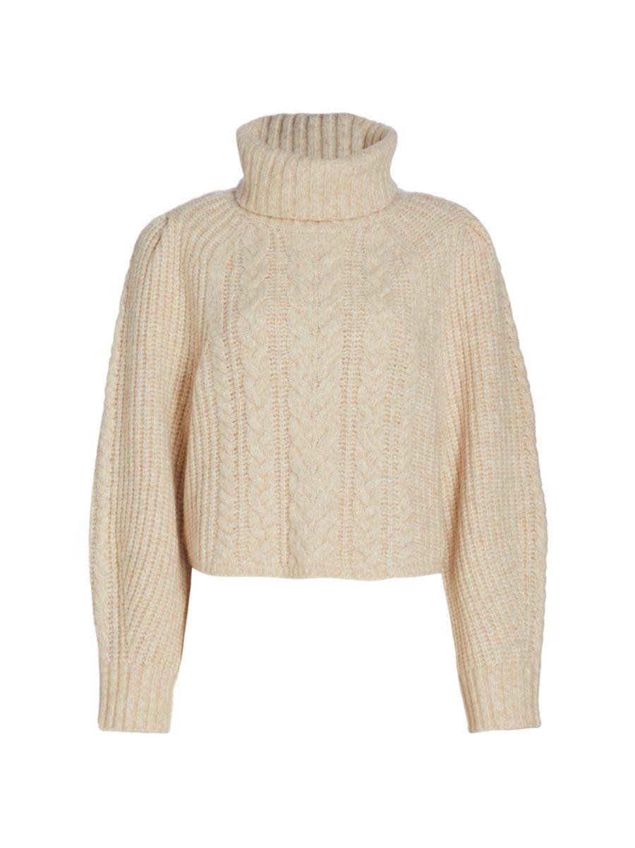 Ronan Cropped Cable Sweater | Saks Fifth Avenue