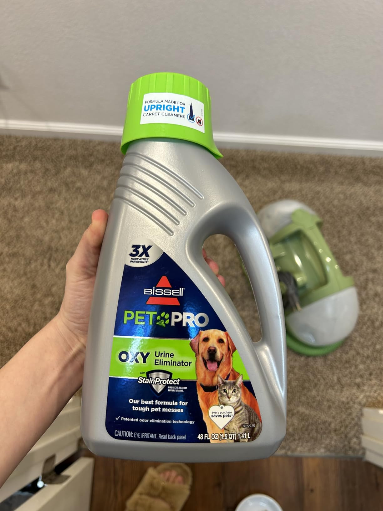 Bissell® PET PRO OXY Spot & Stain Formula for Portable Carpet Cleaners, 32 oz., 2034 | Amazon (US)
