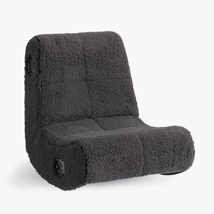 Charcoal Sherpa Mini Gaming Chair | Pottery Barn Teen
