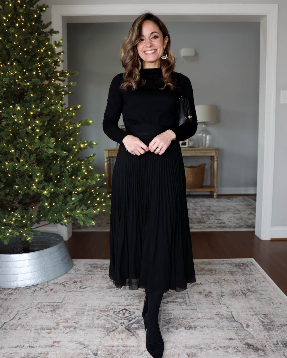 Petite-friendly layering long sleeve tops for winter!

Outfit 1:
Top (BR Factory): xxs
The Twirl Skirt (Aritzia): xs
Heels: tts

Outfit 2:
Double-Layered Crewneck Sweater in Merino-Wool Silk (Madewell): xxs
Wide-Leg Jean (Madewell): 24 - 10 ¾” rise, 29” inseam | petite - 10.5” rise, 27” inseam (true to size)
Dimes Boots: tts (Turkish Coffee)
Belt: xxs (Coffee Bean)
Dakota Saddle Crossbody Bag

Outfit 3:
Top (Nordstrom): xxs 
Jeans (Gap): petite 24 - 10” rise, 28.5” inseam, tts
Boots: tts

My measurements for reference: I’m 4’10” and 105lbs. My bust, waist, and hip measurement is 32”, 24”, and 36”. 

#LTKPetite #LTKHoliday #LTKSaleAlert