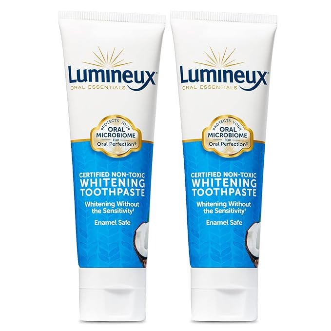 Lumineux Teeth Whitening Toothpaste 2 Pack - Enamel Safe for Sensitive & Whiter Teeth - Certified... | Amazon (US)