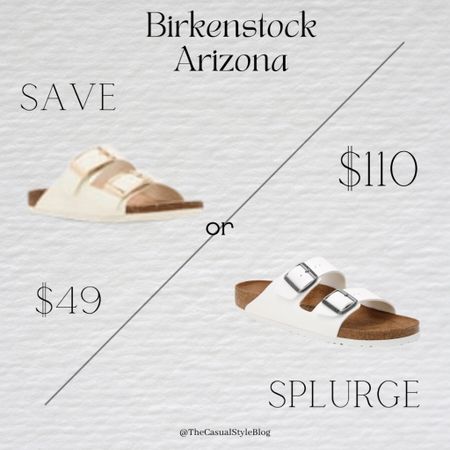 safe versus splurge, Birkenstock, Arizona sandals



#LTKSummerSales #LTKShoeCrush #LTKSeasonal
