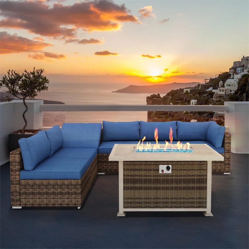 Fire Pit Table Auto-Ignition Propane Gas Fire Pit Table | Wayfair North America