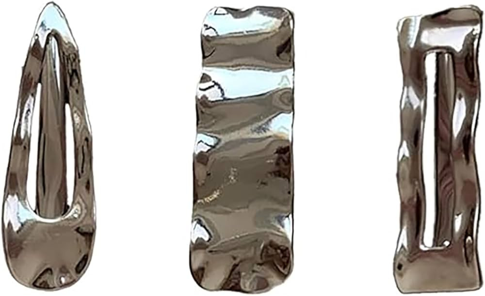 Women's Hair Clips Metal Hair Clips, Wavy Hair Clips, Hair Snap Clips for Thick Hair, Girls Hair ... | Amazon (US)