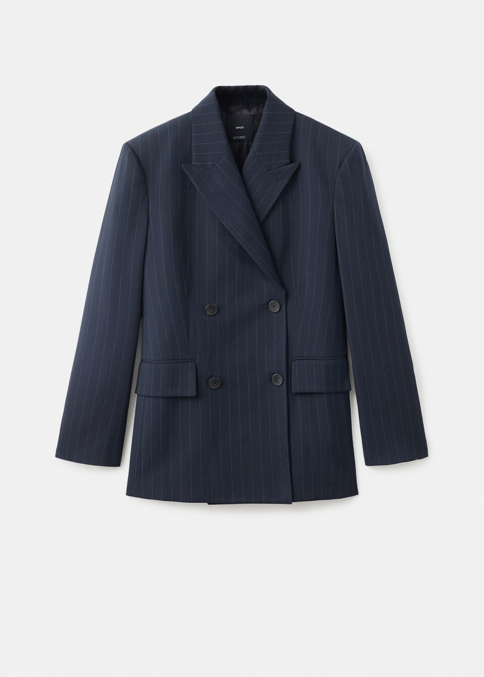 Double-breasted pinstripe suit blazer - Women | MANGO USA | Mango (US/MX/AU)
