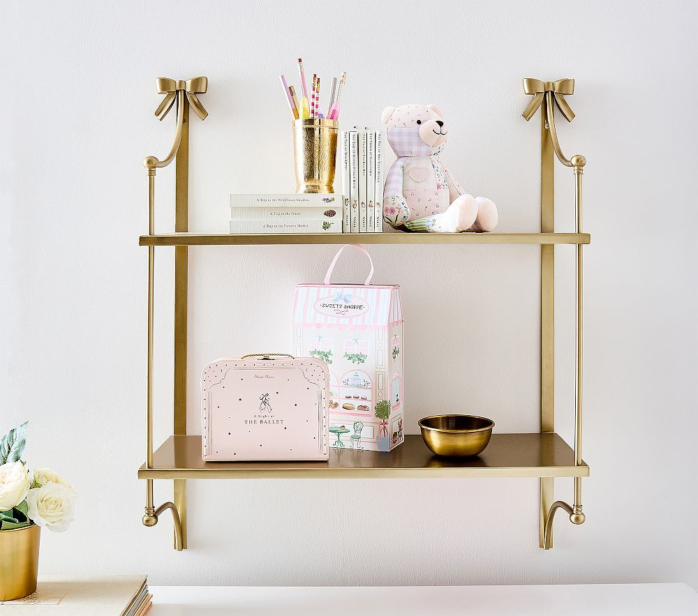 Ava Ribbon Tiered Metal Shelf (30" x 27") | Pottery Barn Kids
