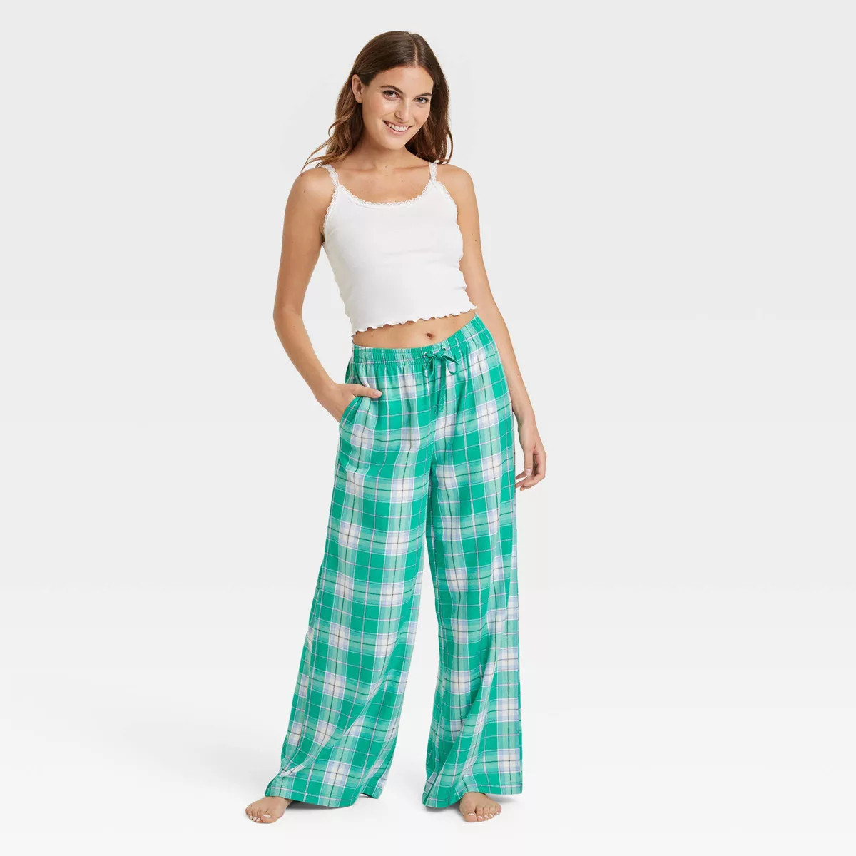 Women's Woven Wide Leg Pajama Pants - Colsie™ | Target