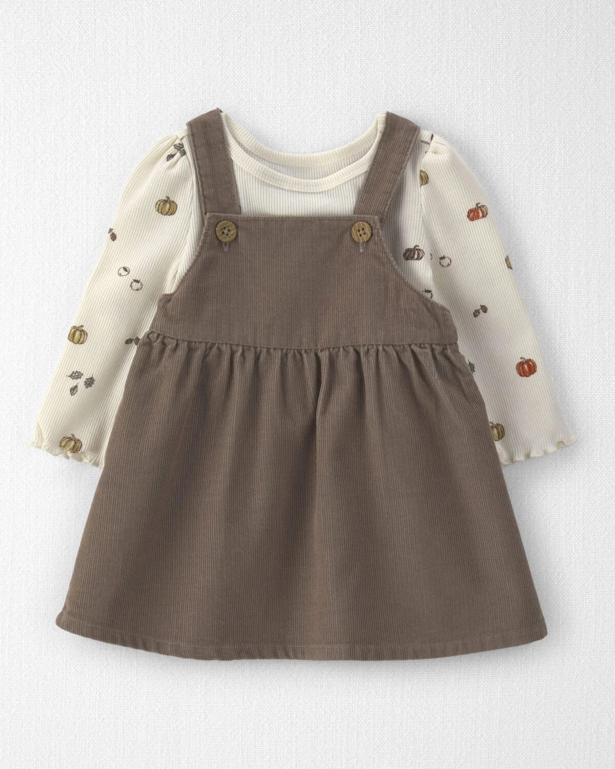 Baby Girl 2-Piece Organic Cotton Corduroy Jumper Set | Carter's Inc