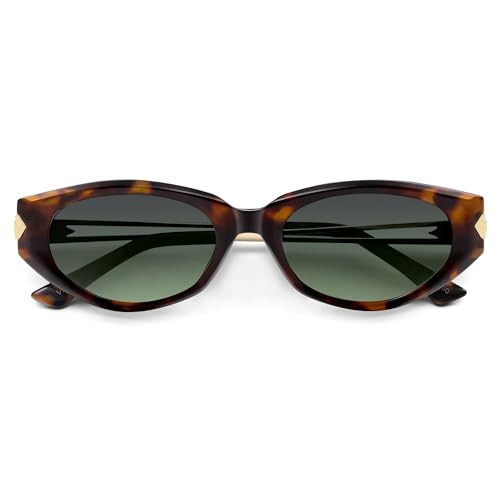 VANLINKER Polarized Trendy Fashion Small Oval Cat Eye Sunglasses for Women 2025 Retro Vintage Sha... | Amazon (US)