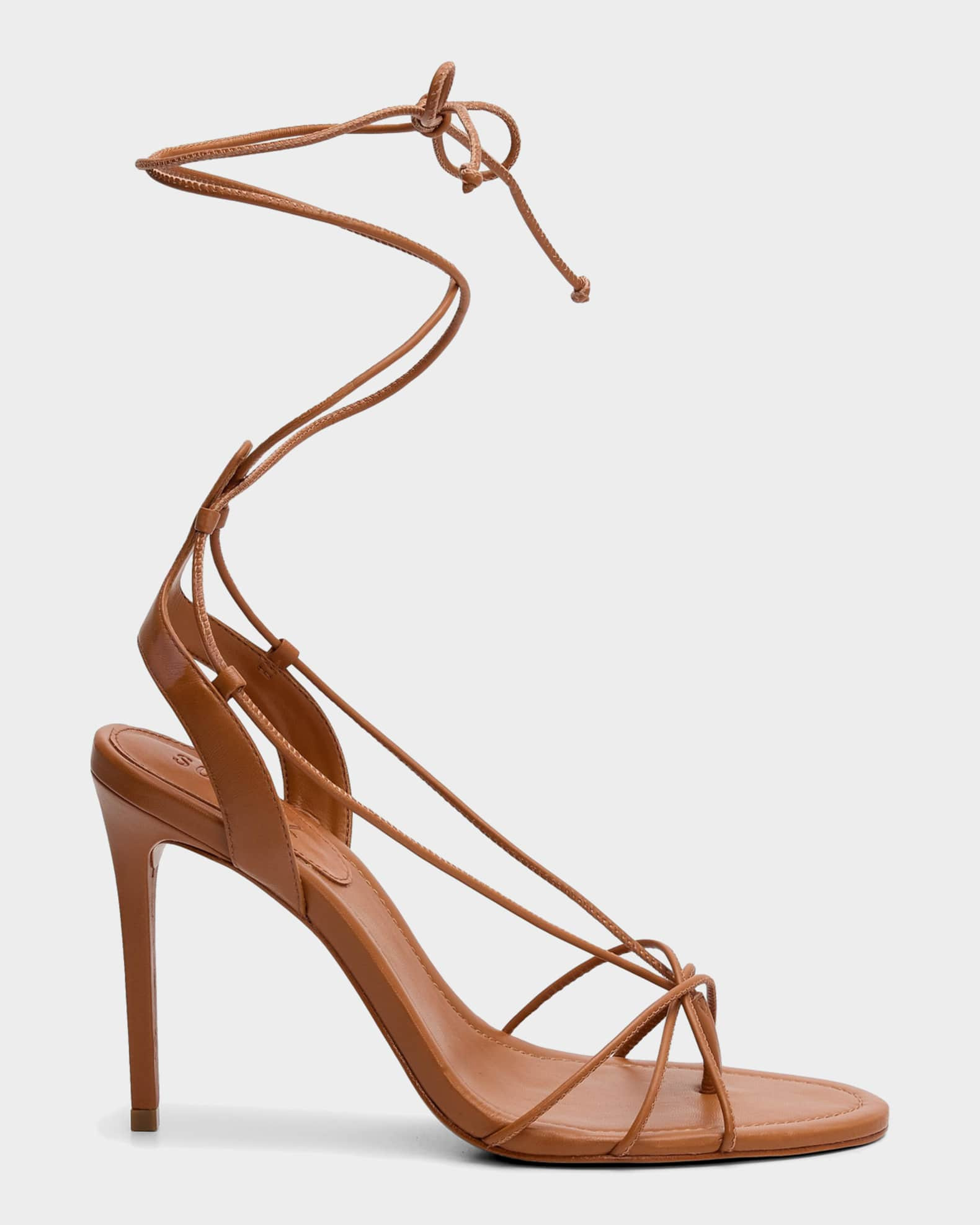 Demetria 100MM Stiletto Sandals | Neiman Marcus