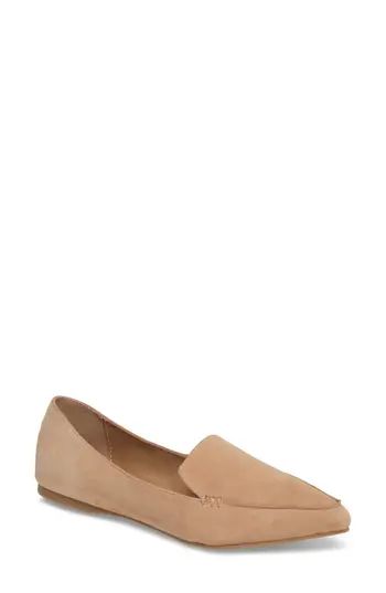 Women's Steve Madden Feather Loafer Flat, Size 5.5 M - Brown | Nordstrom