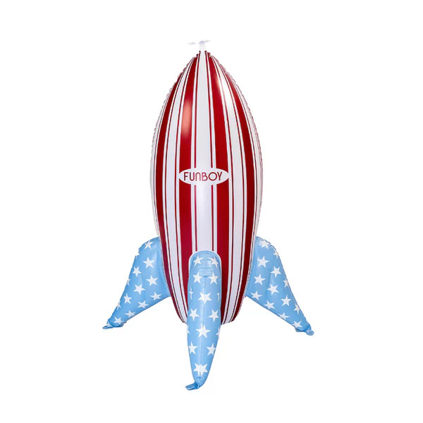 Inflatable Backyard Sprinkler Rocketship | FUNBOY