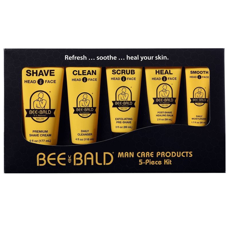 Bee Bald Shaving Kit - Trial Size - 5pc | Target