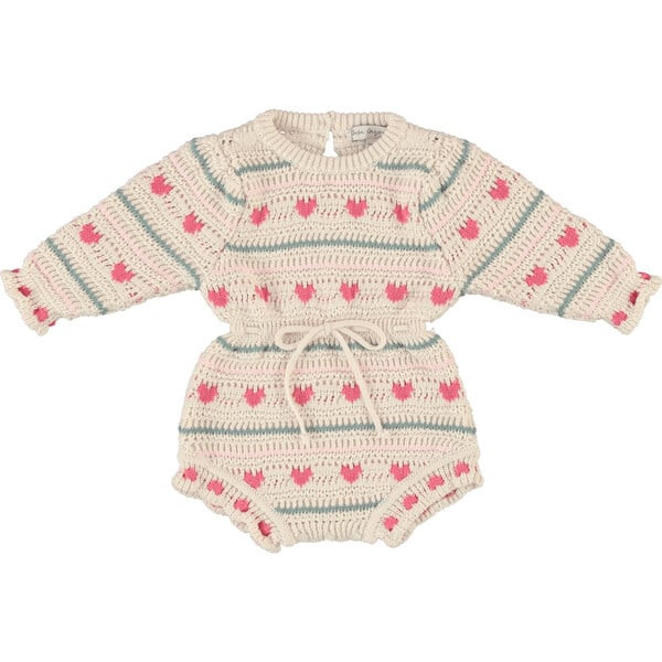Josie Romper, Heart Knit | Maisonette