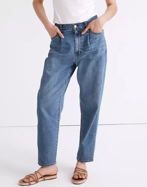Baggy Tapered Jeans in Jewell Wash | Madewell
