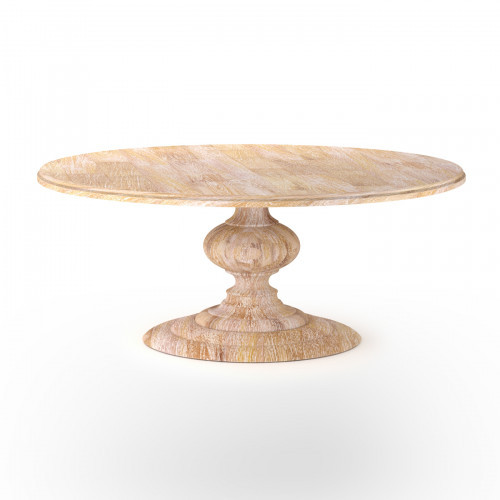 Four Hands Magnolia Round Dining Table 76" Whitewash | Gracious Style