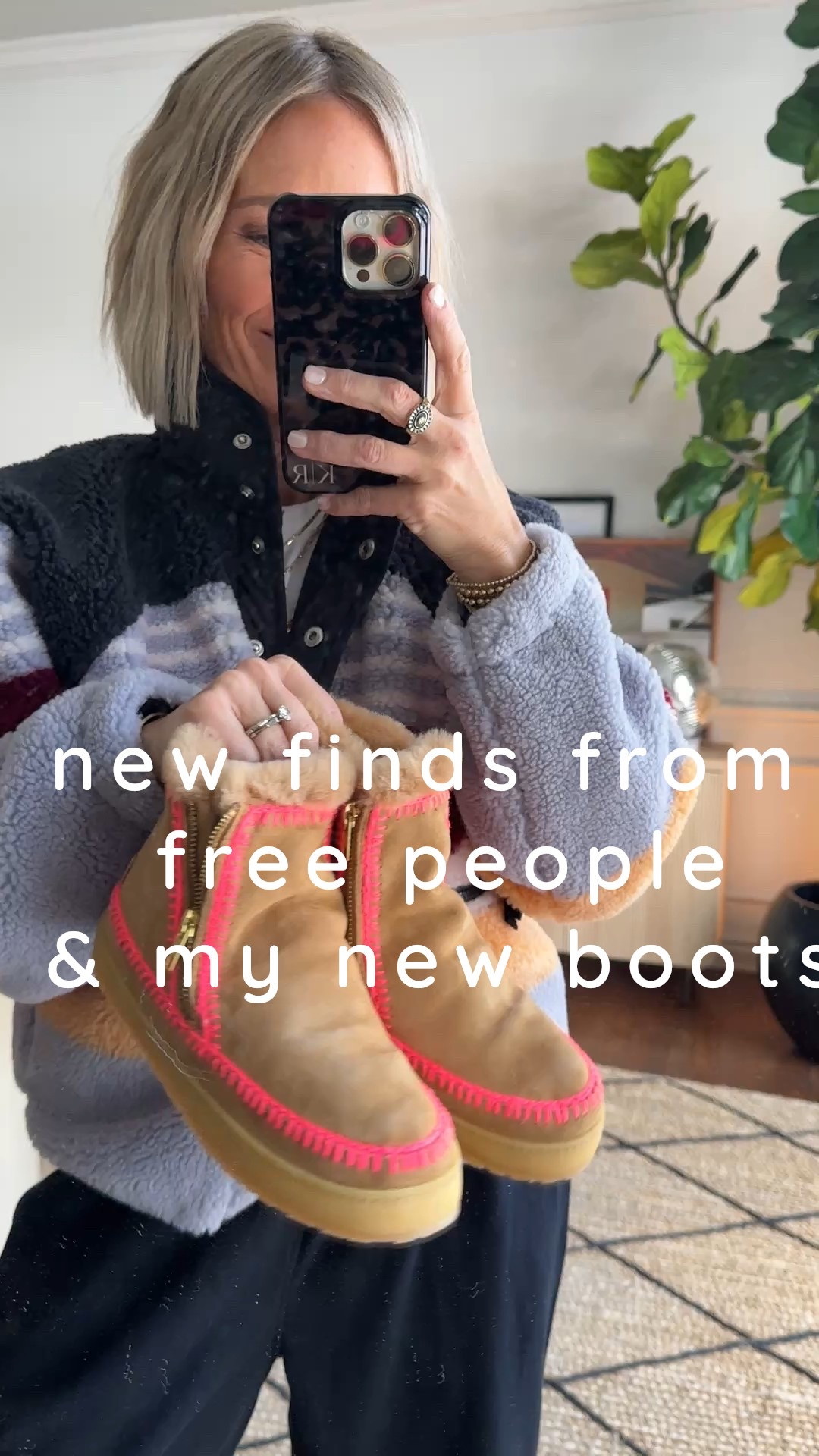 stop your scroll and add to cart?!

This fleece and these joggers by @freepeople  are to die for! Pieces like this are why I like living where it’s cold! Wearing my true size extra small in both jacket and pants. Boots in my bigger shoe size I will be spraying these with a waterproof treatment.

#LTKootd #LTKOver40 #LTKActive