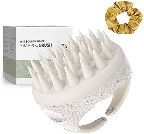 AIMIKE Hair Scalp Massager Shampoo Brush, Soft Silicone Scalp Brush Hair Scrubber, Hair Washing S... | Amazon (US)