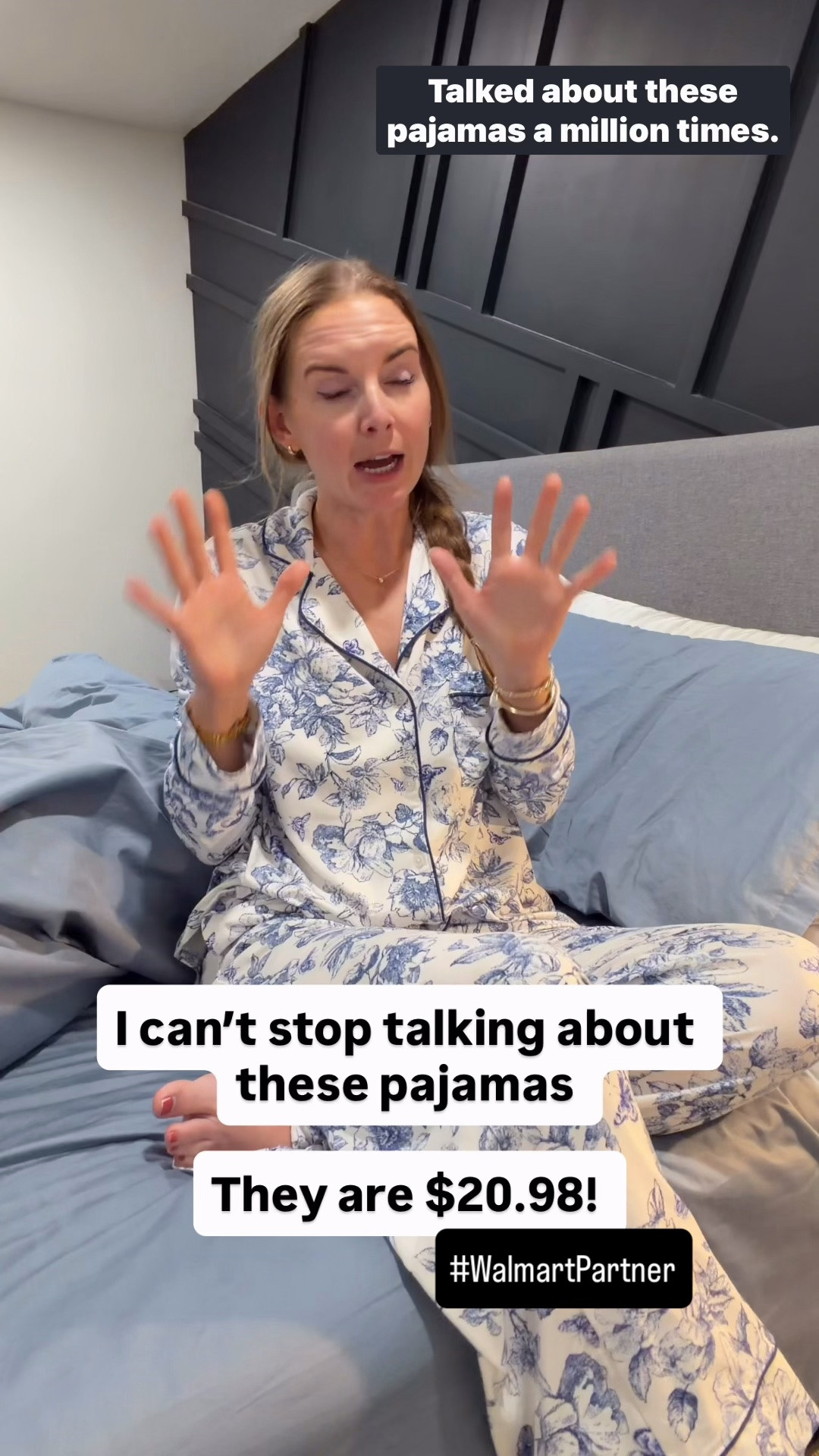 I am obsessed with these @walmartstyle pajamas #walmartpartner 

Cozy, soft, don’t pull and have pockets! 

I'm wearing my normal size (XS) and they are perfect! 

#WalmartStyle