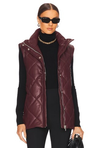 BLANKNYC Faux Leather Vest in Hot Shot from Revolve.com | Revolve Clothing (Global)