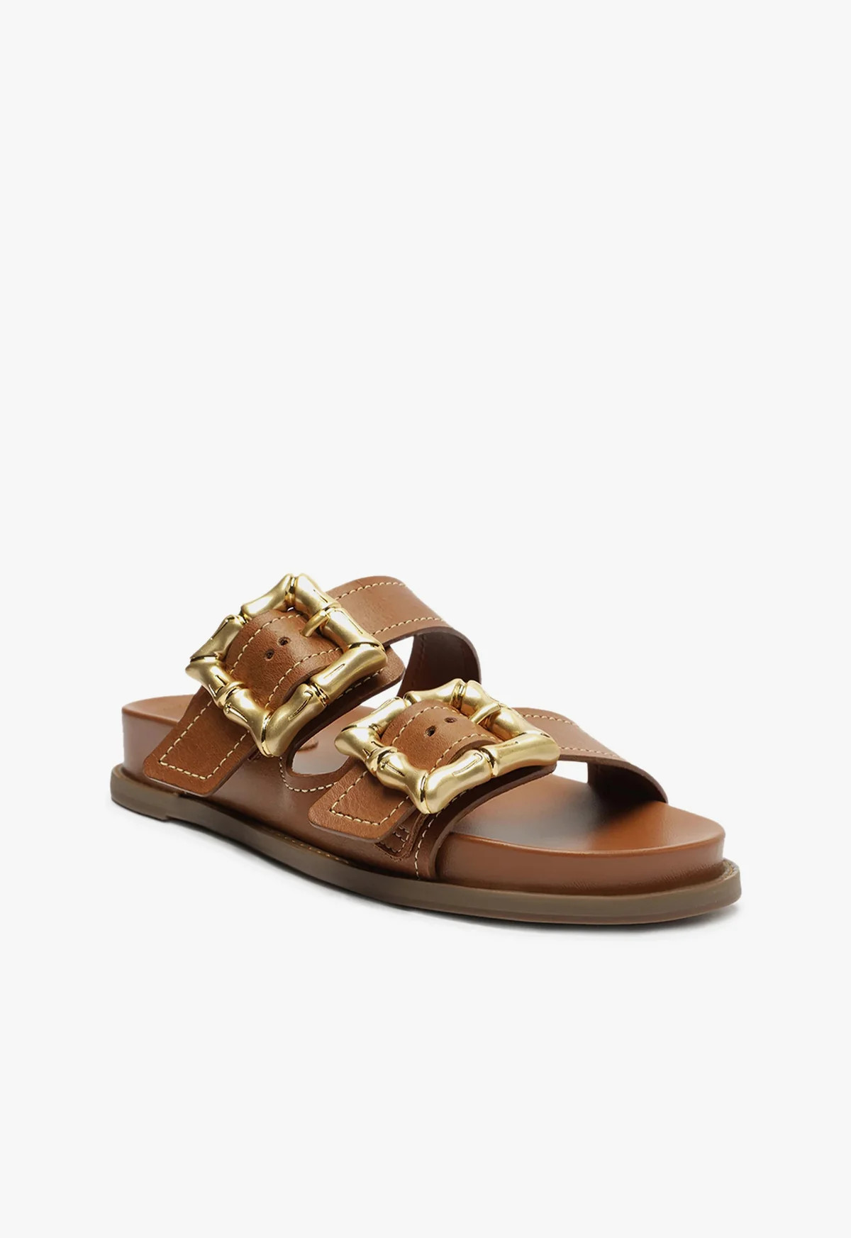 Enola Sporty Leather Sandal - Flatform Sandals - Buckle Sandals - Sports Sandals | Schutz (US)