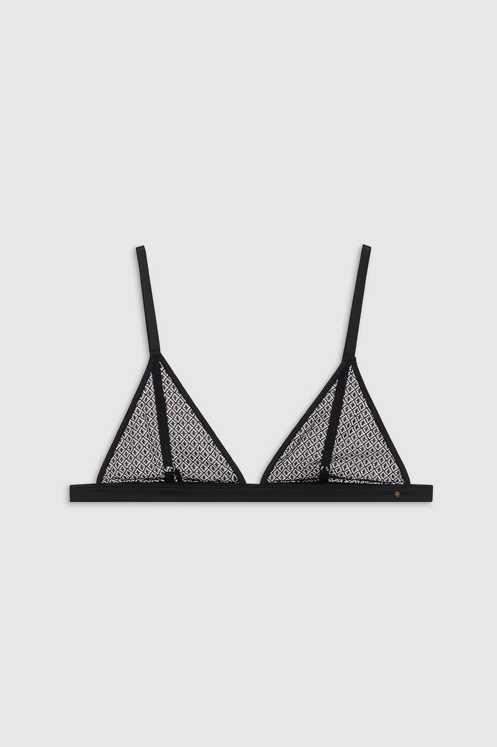 Eldra Bralette - Black Geometric Lace | Anine Bing