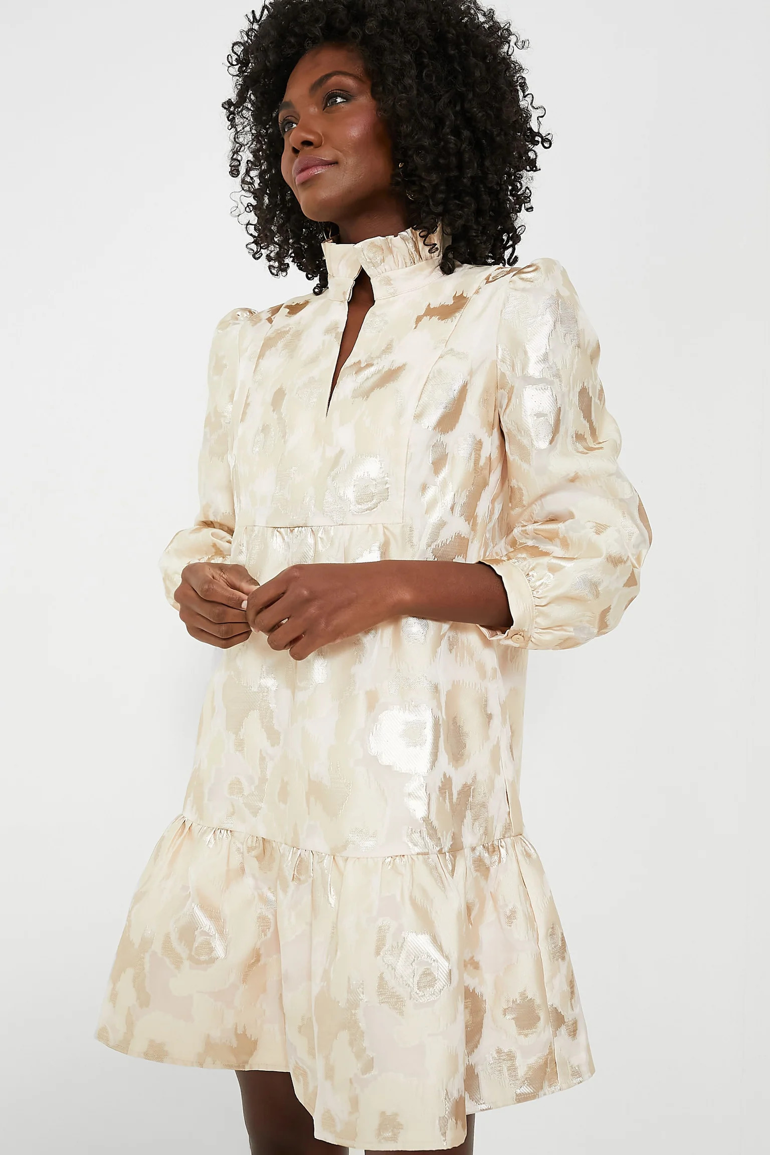 Champagne Fil Coupe Palmerston Dress | Tuckernuck (US)