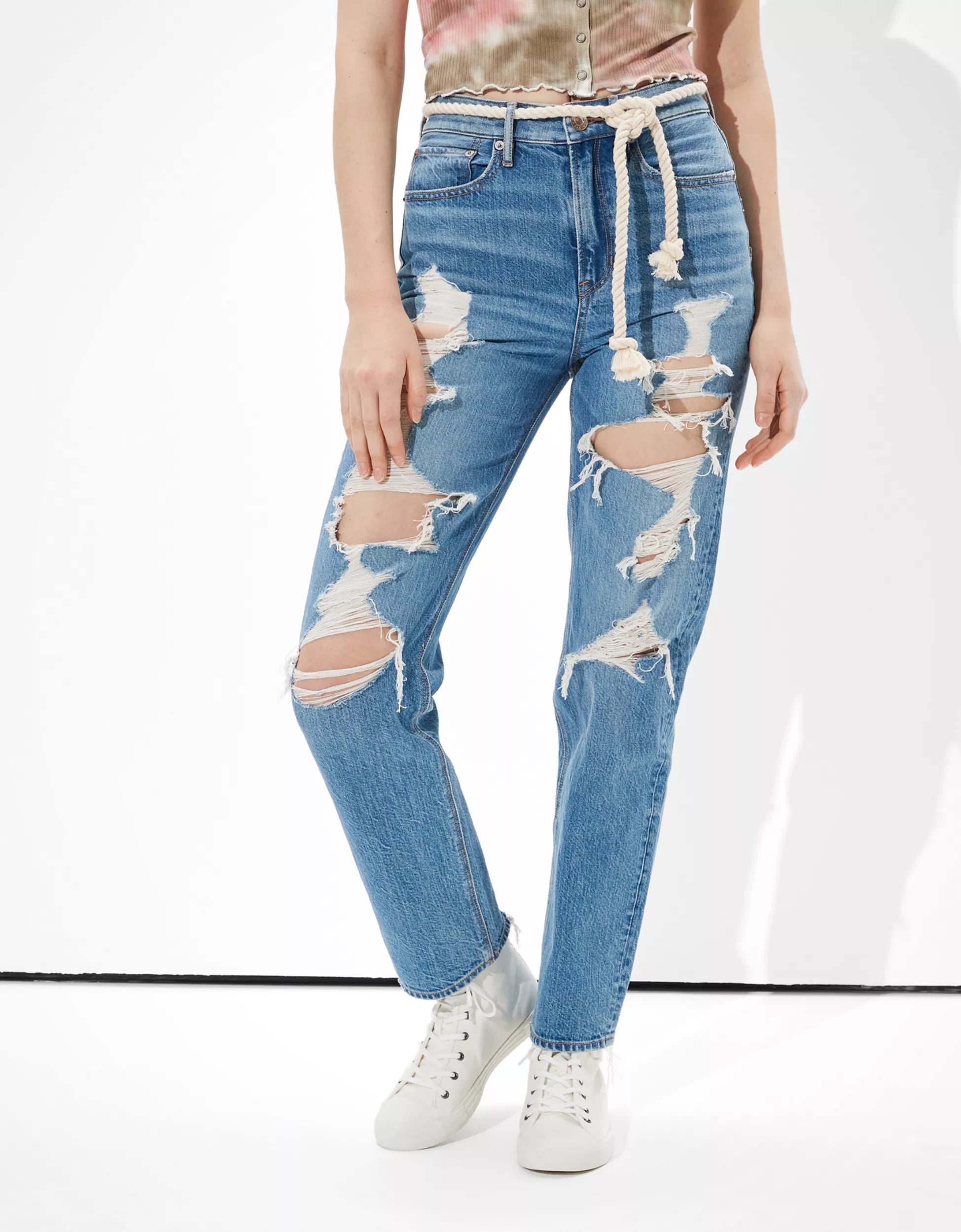 AE Ripped Highest Waist '90s Boyfriend Jean | American Eagle Outfitters (US & CA)