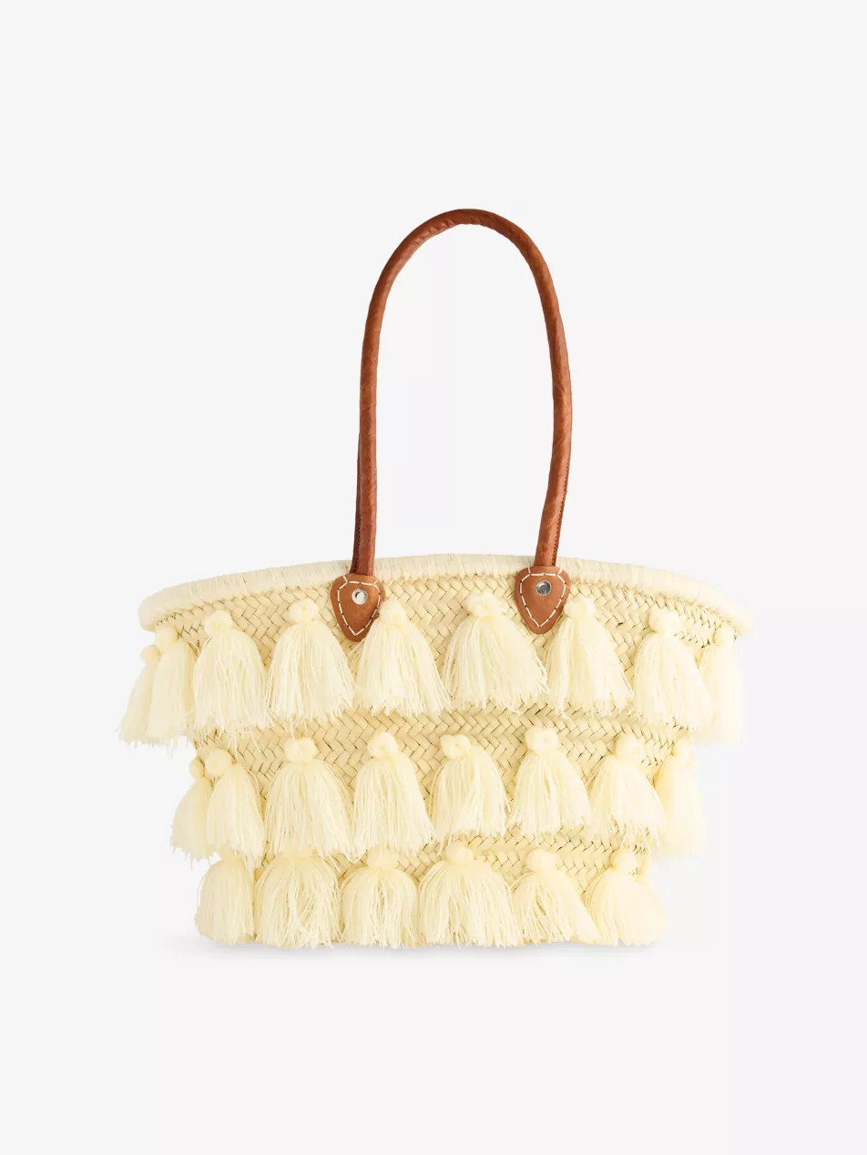 Tassel Straw Basket Tote Bag | Selfridges