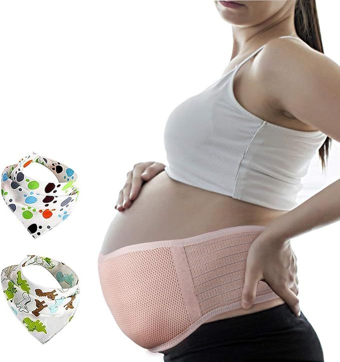 Pregnancy Belt, Maternity Belly Support Band, Breathable Abdominal Binder Brace, Relieve Hip, Pel... | Amazon (US)