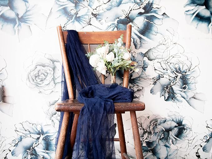 LS Designs Rustic Gauze Cheesecloth Table Runner 36 inch x 180 inches (3 ft x 15 ft) Open Edge, N... | Amazon (US)