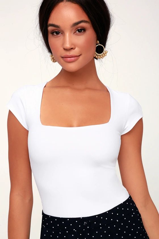 Square Eyes White Bodysuit | Lulus (US)