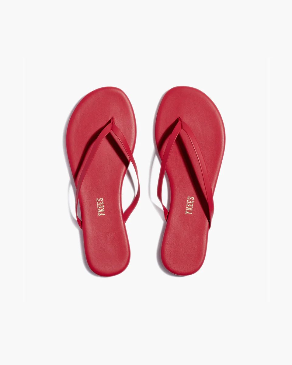 Lily Pigments in Red | Flip-Flops | Women's Footwear | TKEES