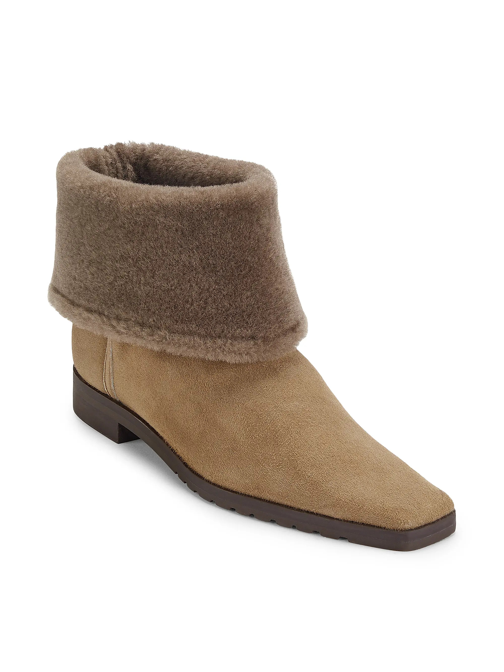 Toteme Fold-Down Shearling Boots | Saks Fifth Avenue | Saks Fifth Avenue
