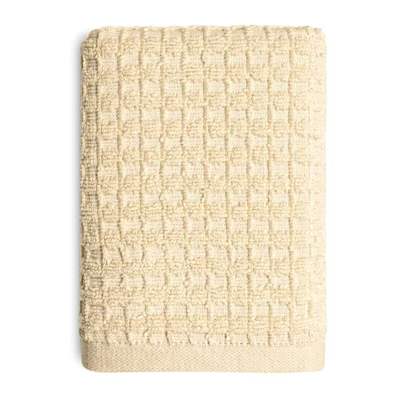 Crosby St. Ivory Waffle Cotton Hand Towel, 16x28 | At Home