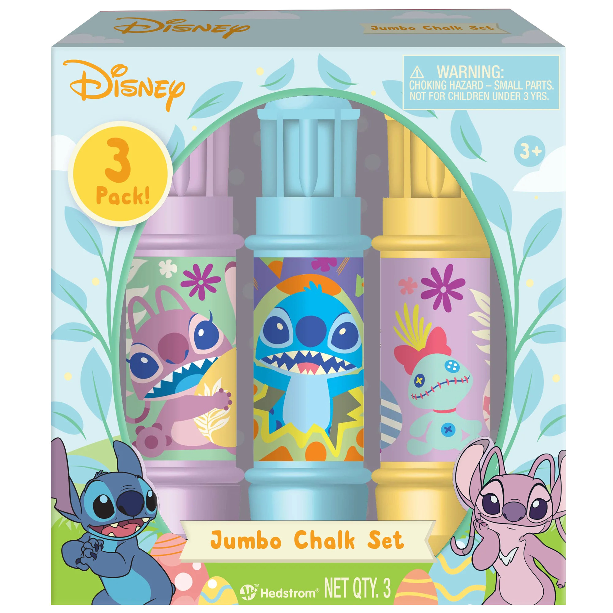 Stitch 3 pack Sidewalk Chalk with Holders, Ages 3+ | Walmart (US)