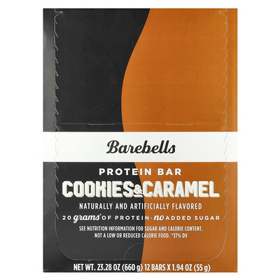 Barebells, Protein Bar, Cookies & Caramel, 12 Bars, 1.94 oz (55 g) Each | iHerb