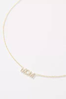 Maya Brenner 14k Gold Mom Necklace | Anthropologie (US)