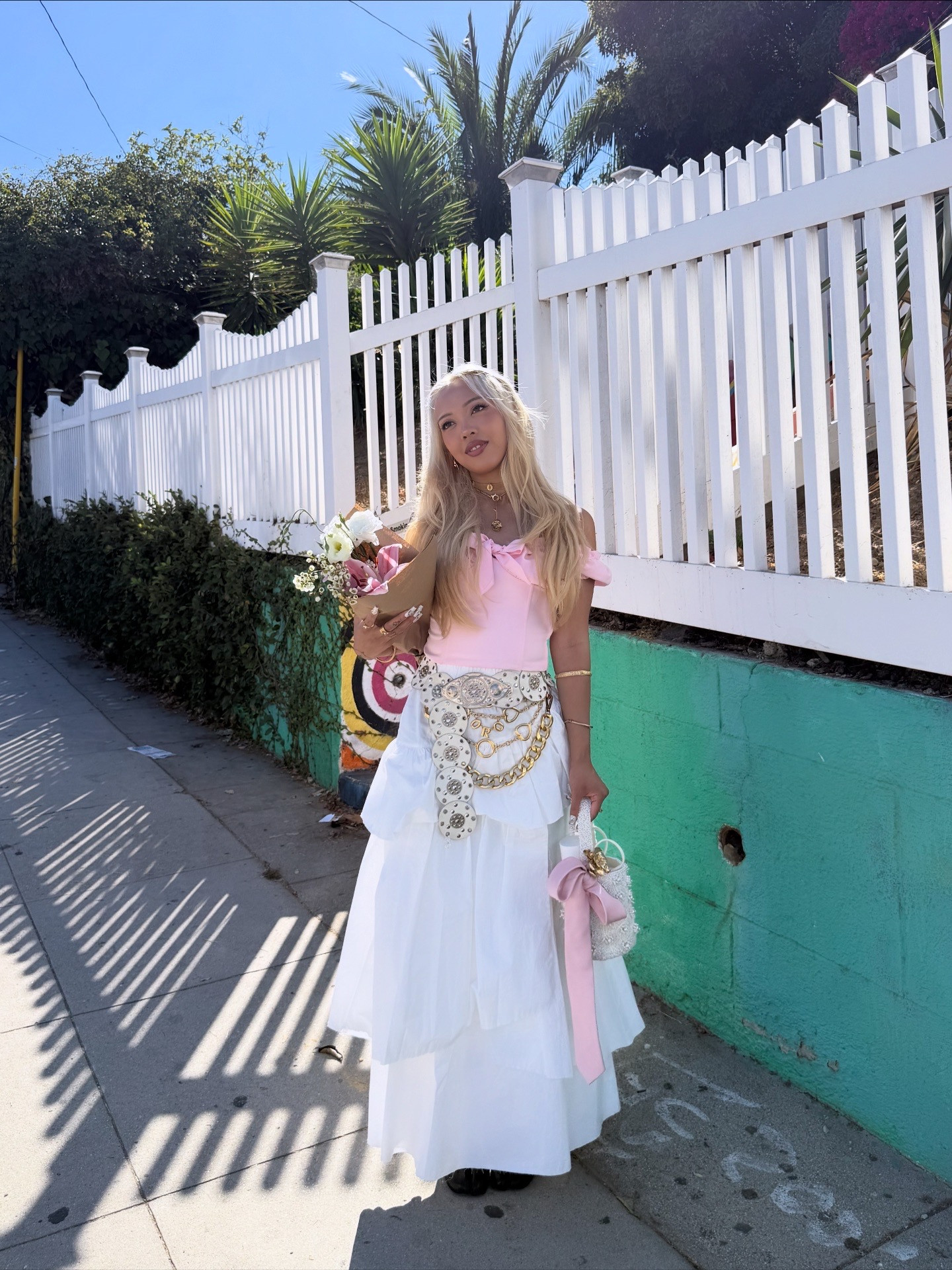 I am pretty much Cheirosa 68 in human form 🌸 OUTFIT DETAILS - Top: I.AM.GIA, Skirt: Maison Special (similar item linked), Bag: Zara, Belts: thrifted (similar items linked), Necklace: Marland Backus (similar item linked), Perfume: Cheirosa 68, Bracelets: locally sourced (similar items linked) 

 #LTKPetite #LTKStyleTip #LTKBeauty